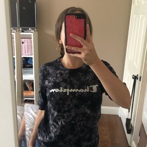 Tie dye champion shirt